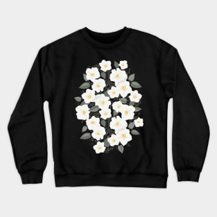 Gentle white field bindweed Crewneck Sweatshirt